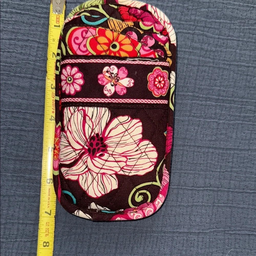 Vera Bradley Pink and Brown Double Soft Floral Phone Cover EUC